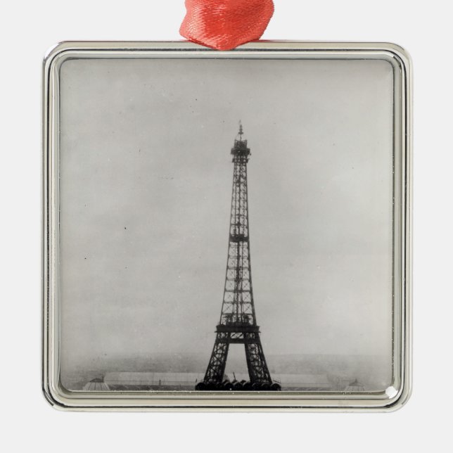 Construction of the Eiffel Tower Metal Tree Decoration (Front)