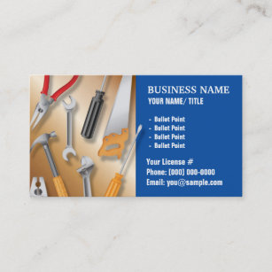 Construction or Handy Man Business Card