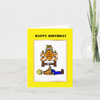 Construction or Road Worker Birthday Card