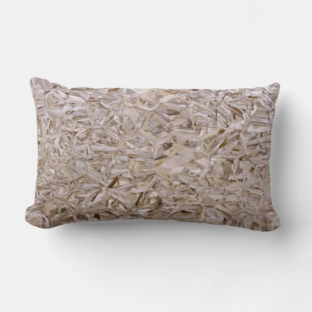 Construction OSB Plywood Style Lumbar Cushion (Front)