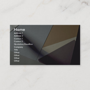 Construction paper business card
