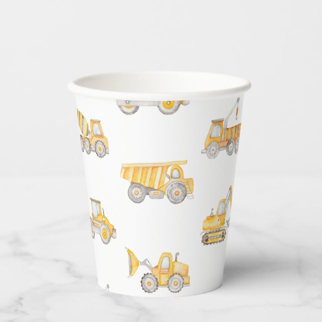 Construction Party Paper Cups (Front)