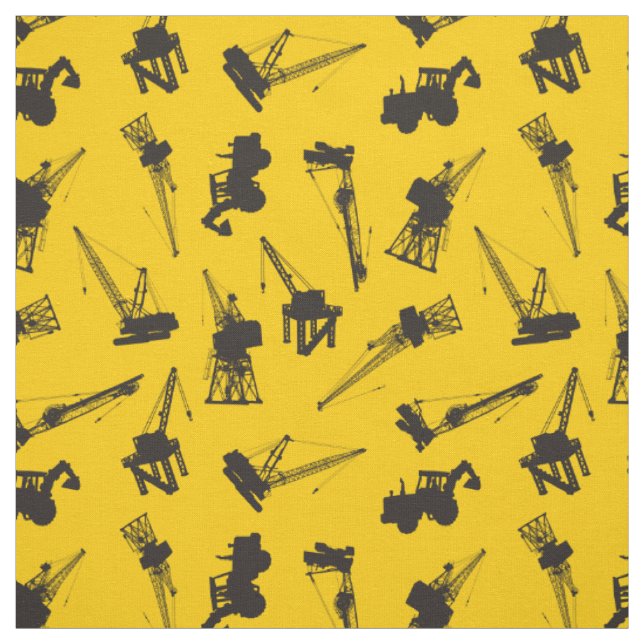 Construction Pattern Fabric (Swatch)