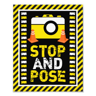 Construction Photo Booth Sign • 8 x 10 Print