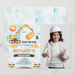 Construction Photo Invitation