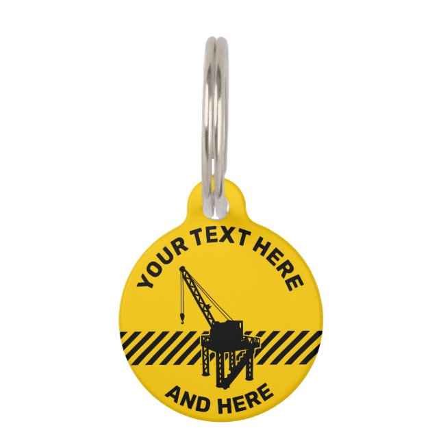 Construction Platform Pet Tag (Front)