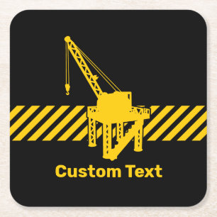 Construction Platform Square Paper Coaster