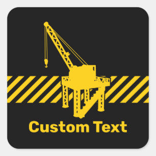 Construction Platform Square Sticker