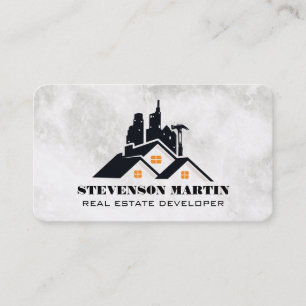 Construction Properties Real Estate Business Card