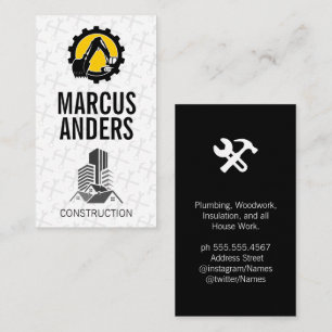 Construction Property Developer Buildings Business Card