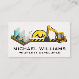 Construction Property Development High Risers Business Card