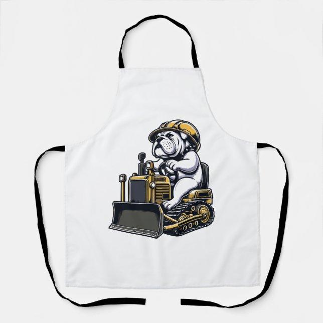 Construction Pup Bulldog Builder Apron (Front)