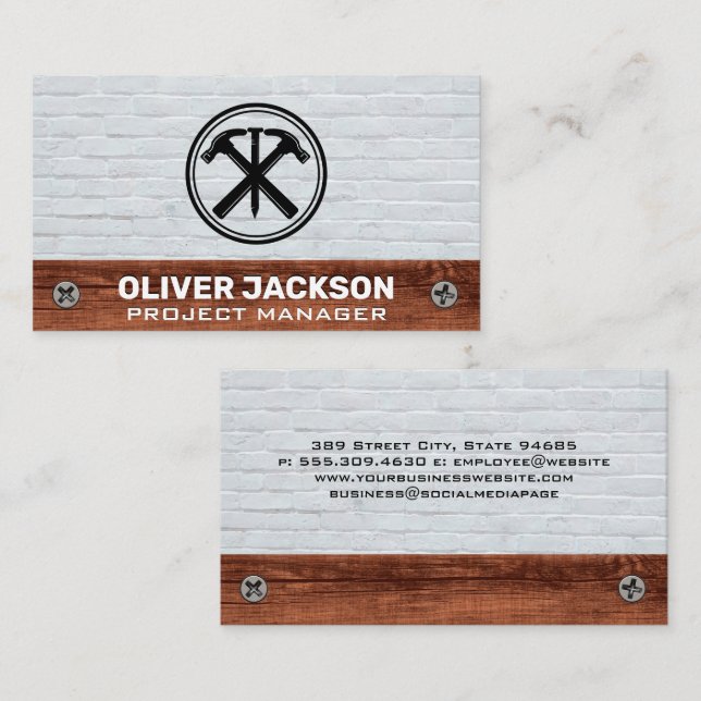 Construction Renovation | Home Repair Business Card (Front/Back)