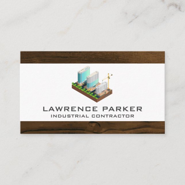 Construction Repair | High Riser | Industrial Business Card (Front)