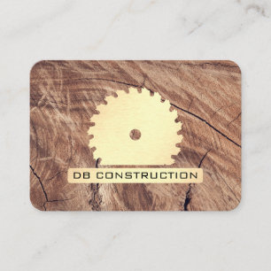 Construction / Saw and Wood Business Card