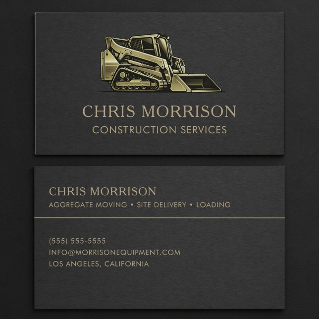 Construction Services Business Card (Creator Uploaded)