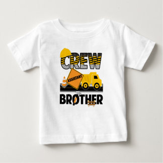 Construction Sibling Shirt, Dump Truck Birthday Baby T-Shirt