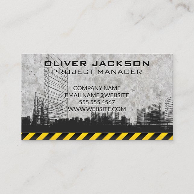 Construction Site | Architecture  Business Card (Front)