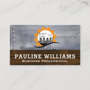 Construction Site Developer Architect Business Card
