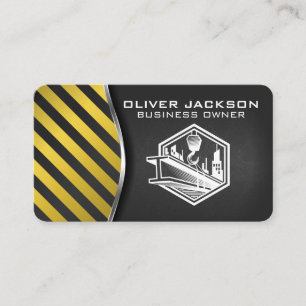 Construction Site Developer Contractor Business Card