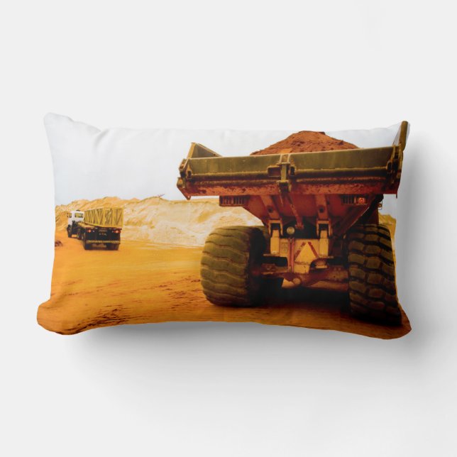 Construction Site, Luanda, Luanda Province Lumbar Cushion (Front)