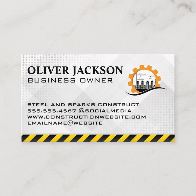 Construction Site | Property Development Business Card (Front)