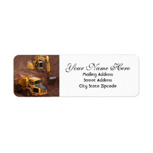 Construction Site Return Address Label