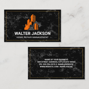 Construction Site Work Vehicle Real Estate Business Card