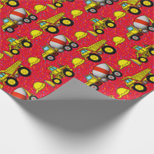 Construction Site Wrapping Paper