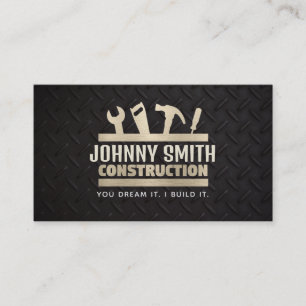 Construction Slogans Business Cards