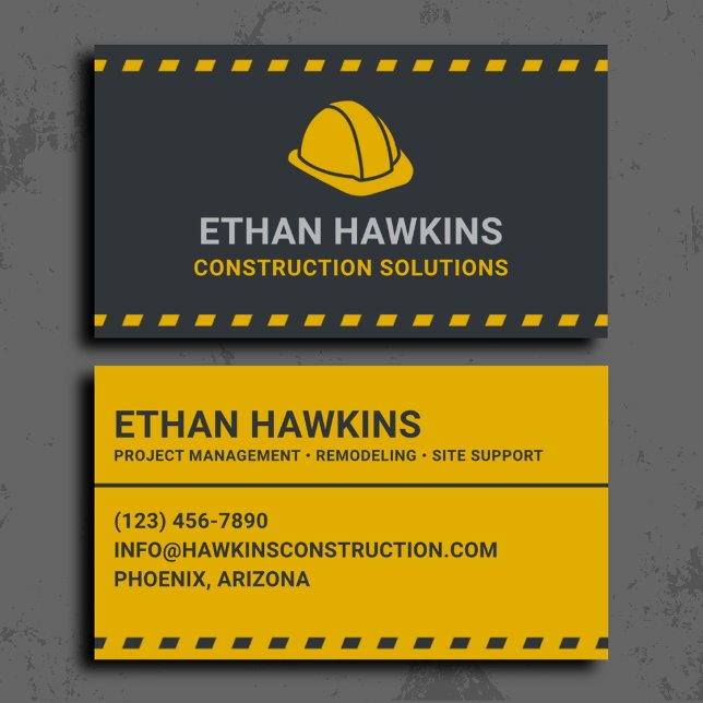 Construction Solutions Professional Business Card (Creator Uploaded)