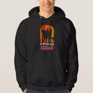 Construction Squad Worker Teamwork Site Hoodie
