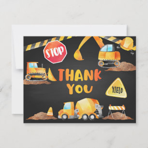 Construction Thank You Card - BL