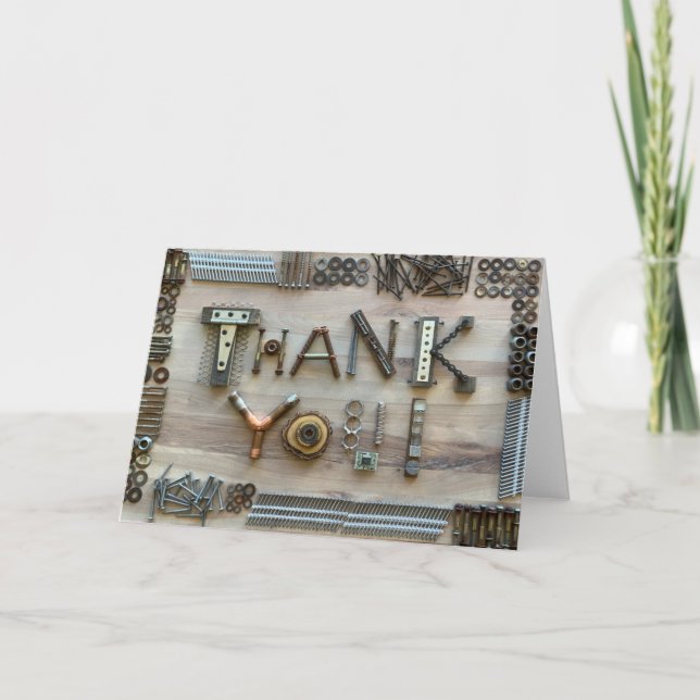 Construction Thank You Photo Card (Front)