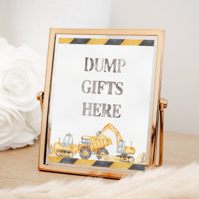 Construction Theme Gift Drop Off Station Sign (Creator Uploaded)