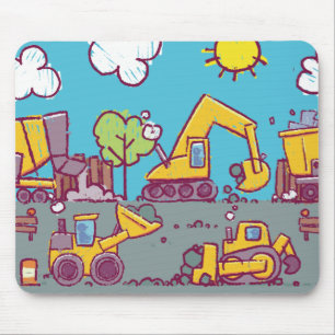 Construction Themed Mousepad for Kids