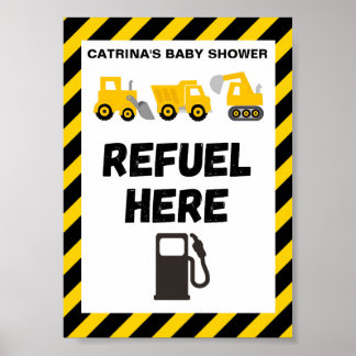 Construction themed party Sign