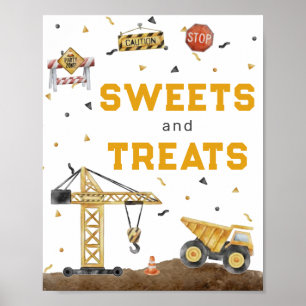 Construction-themed Treats: Birthday Delight Poster