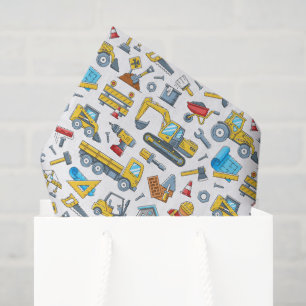 Construction Tissue Paper, Builder Decoupage Paper