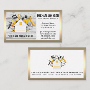 Construction Tools Supplies   Carpentry   Wood Business Card