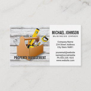 Construction Tools Supplies   Tool Box Business Card