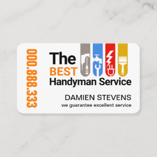 Construction Tools Tab Home Repairs Business Card