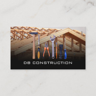 Construction Tools Work Site Business Card
