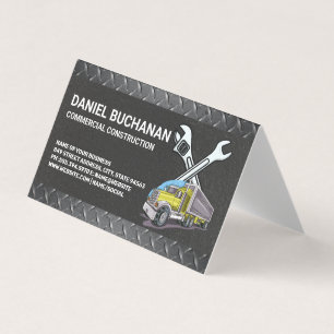 Construction Tools   Work Truck Business Card