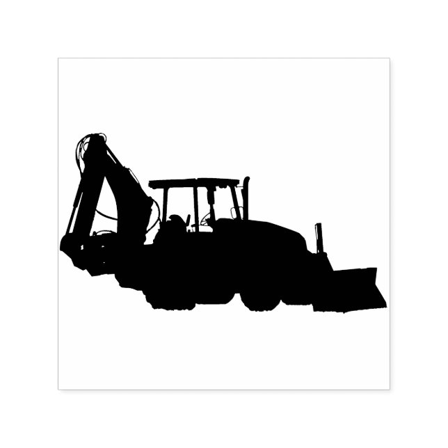Construction tractor  self-inking stamp (Design)