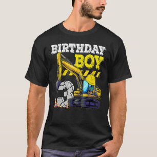 Construction Truck 3rd Birthday Boy 3 Year Old T-Shirt