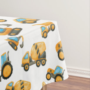 Construction Truck Birthday Party Decoration Tablecloth