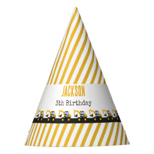 Construction Truck Birthday   Personalized Décor Party Hat