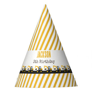 Construction Truck Birthday | Personalized Décor Party Hat