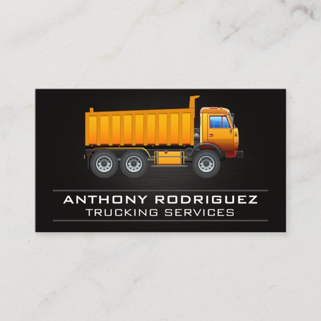 Construction Truck | Builder Business Card (Front)